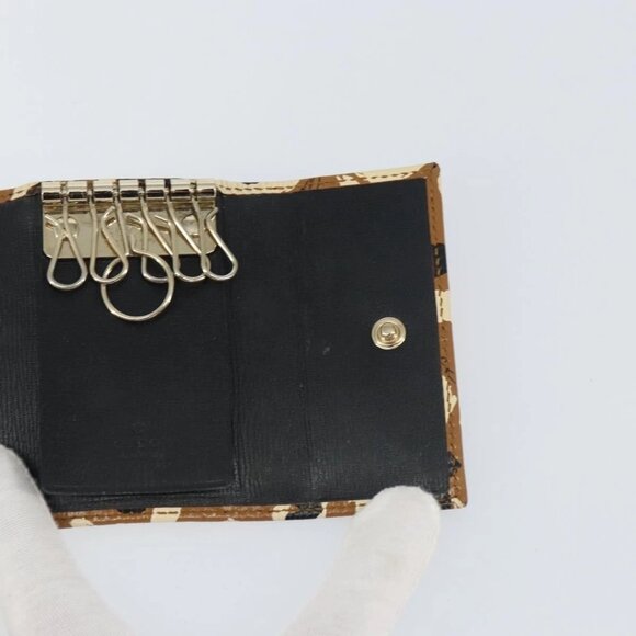 GUCCI Key Case Leather Brown Gold 354499 Auth - Picture 11 of 16